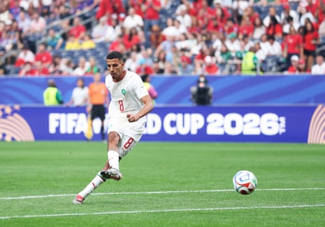 Azzedine Ounahi directs the shot home