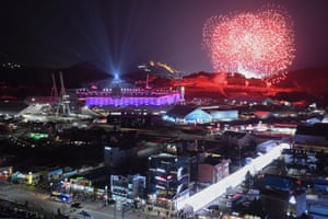 The view from outside the closing ceremony.