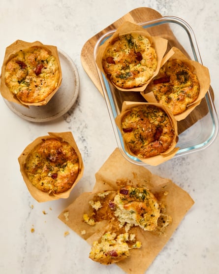 Alexina Anatole’s corn cottage cheese and dill muffins.