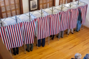 Sutton, New HampshireVoters cast their ballots at Sutton town hall