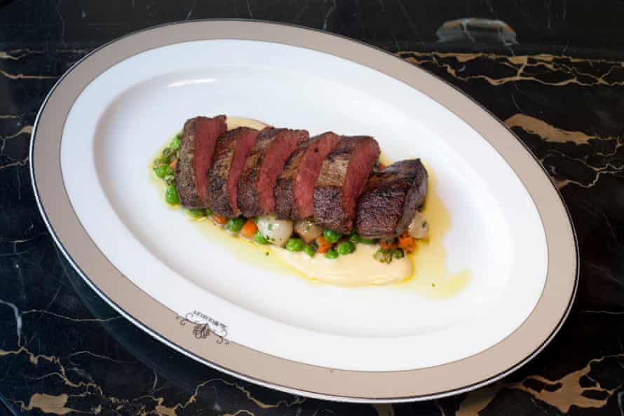 Salt marsh lamb, sliced over vegetables and mash