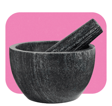 John Lewis Honed Grey Marble Pestle and Mortar