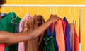 Colourful clothes on a rack, to illustrate a story about methods that could help the fashion industry be more sustainable