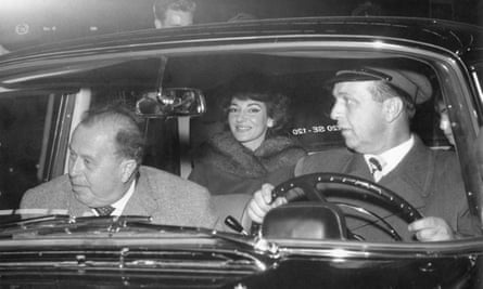 Heinz Hoffmeister, who recruited Rökk, seen here in a car with Maria Callas in 1959.