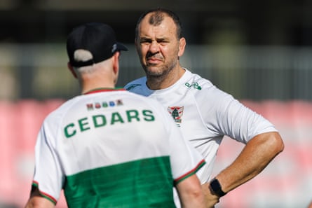 Michael Cheika in training.