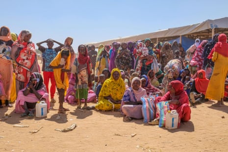 Sudanese refugees in Adré camp in Chad.