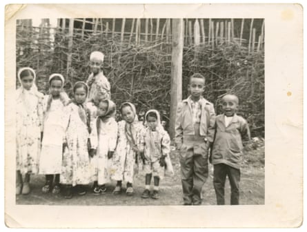 Children of the Kuas Meda-area during an Eid celebration in 1960.