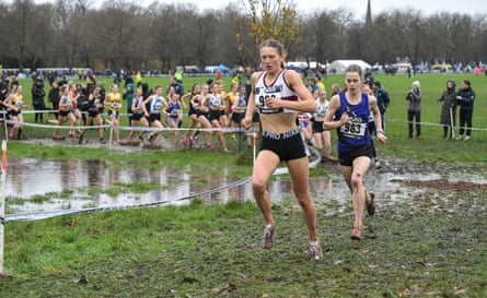 Exeter Harriers’ Innes FitzGerald competes in the under-20s women’s race at the British Athletics Cross Challenge in November 2024