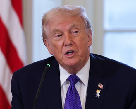 Donald Trump speaks during a meeting with oil and gas executives in the East Room of the White House, 9 January 2026.