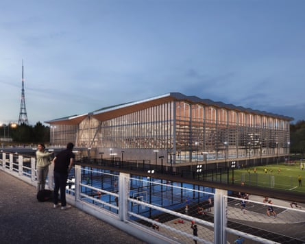 Main Sports Centre view from Walkway CPNSC.
