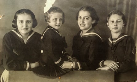 Catalina Adam with her sisters.