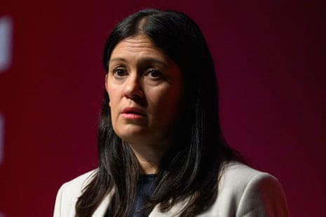 Lisa Nandy speaking at the conference.