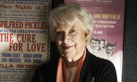 June Whitfield in 2004. Buried deep in the screen image of sensible housewife or mum she possessed a wonderfully wild streak.