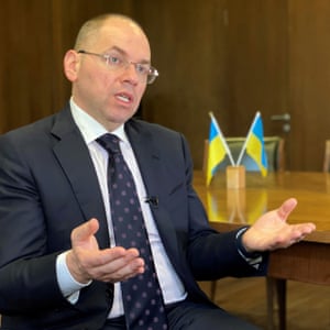 Ukrainian health minister Stepanov attends an interview in Kiev on April 29, 2020. Credit: Reuters/Sergiy Karazy