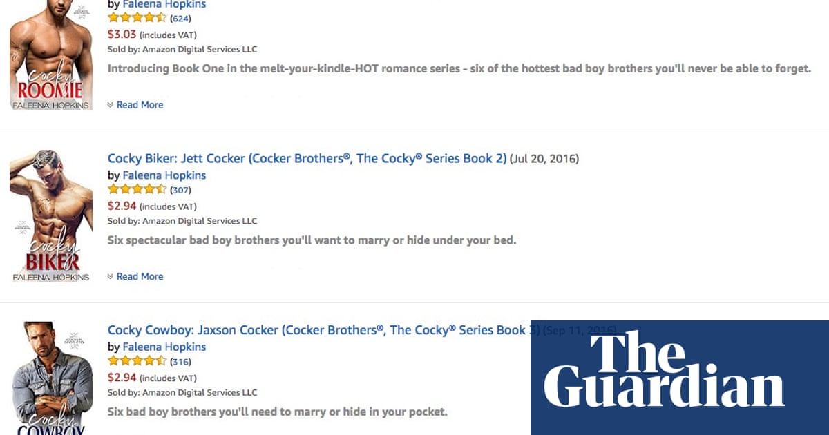 Romantic novelist's trademarking of word 'cocky' sparks outcry Books