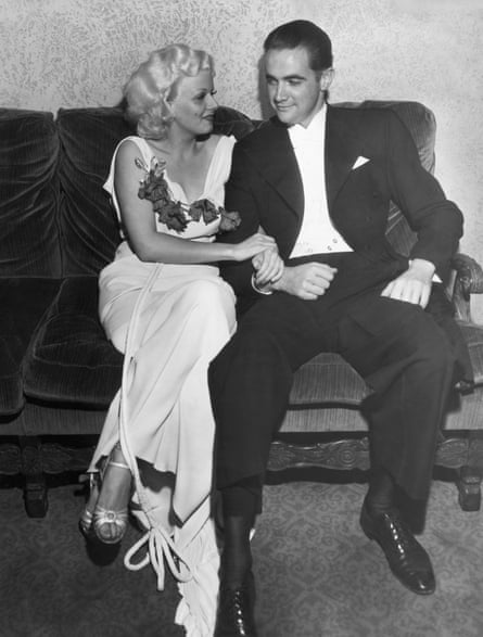 Legendary aviator and millionaire eccentric Howard Hughes with leading lady Jean Harlow.
