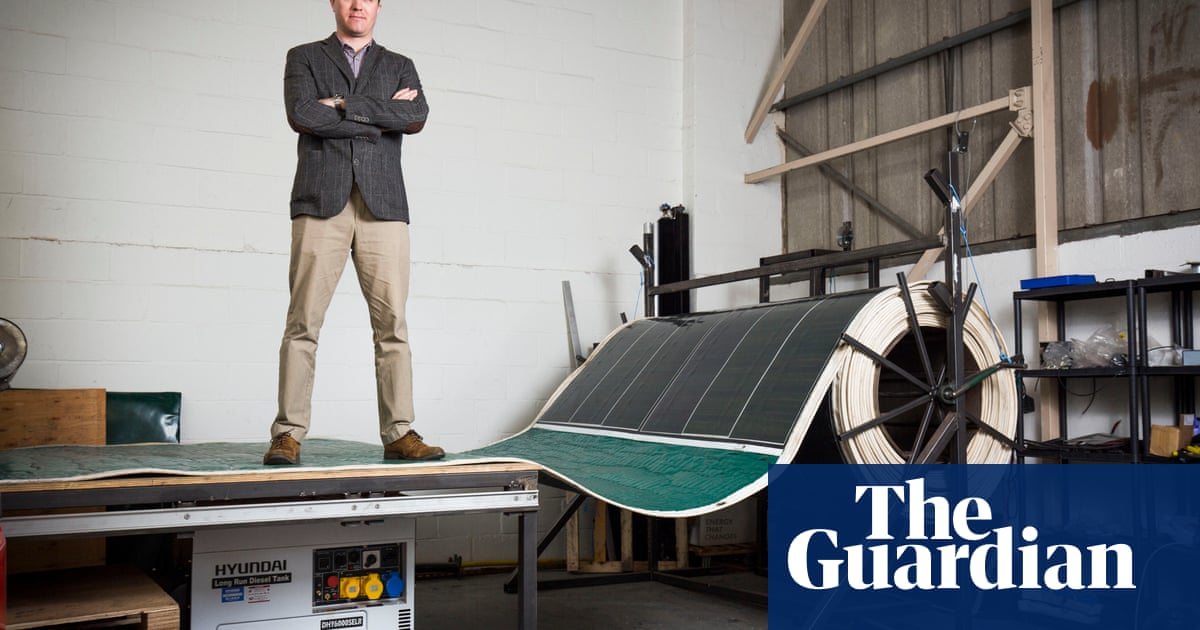 The Innovators Portable Solar Panels That Can Be Unrolled Like A Carpet Business The Guardian