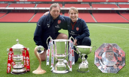 Vic Akers and Emma Hayes in 2007