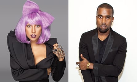 Lady Gaga and Kanye West.