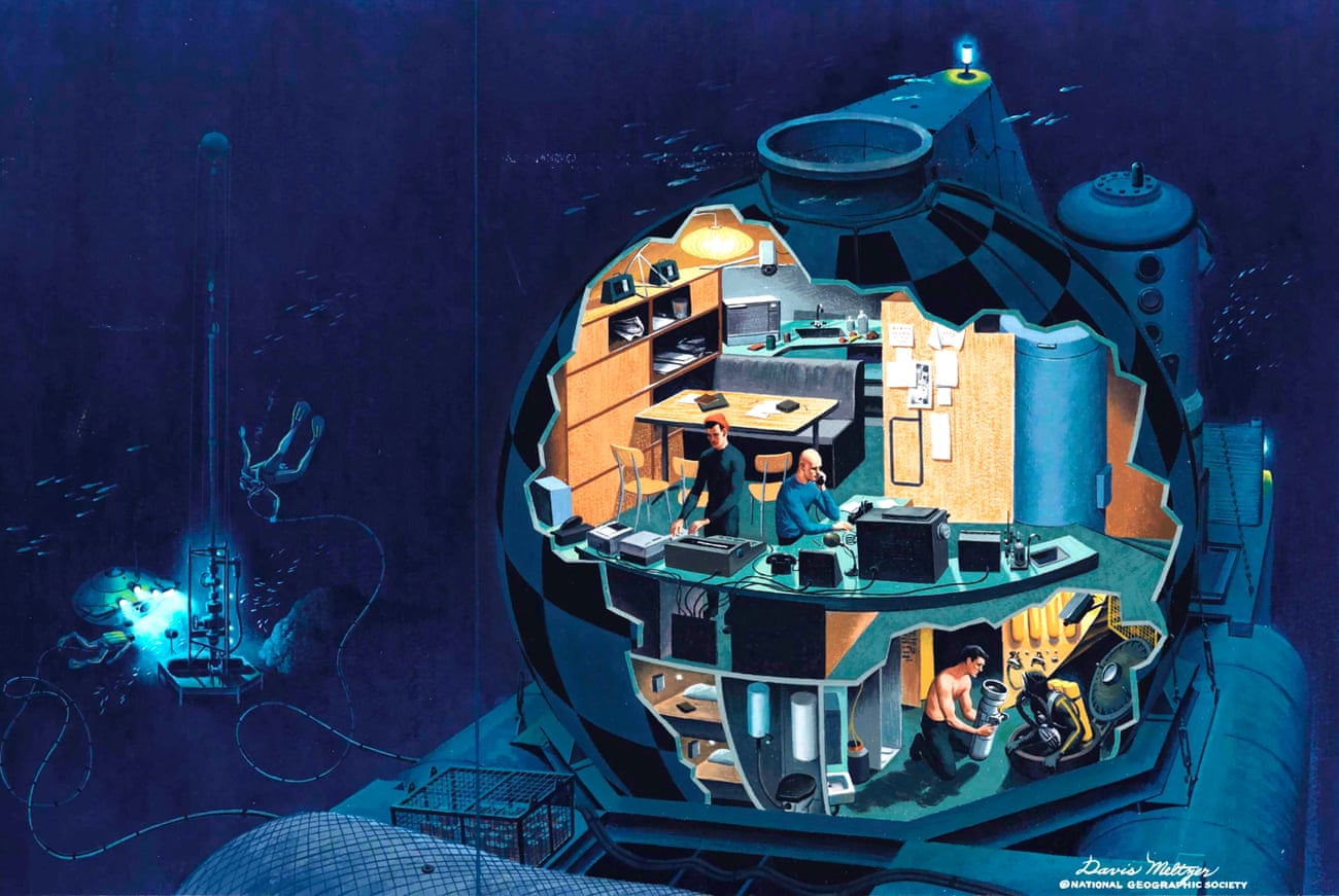 Davis Meltzer’s painting Conshelf III Submersible.