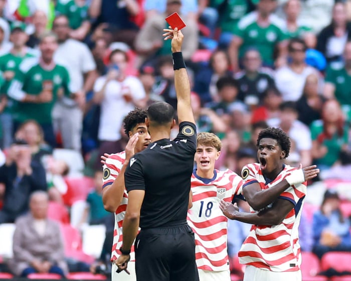 Mexico seal place at 2028 Olympics after controversial VAR red card in U-20 win over US — image supplied by The Guardian US's feed