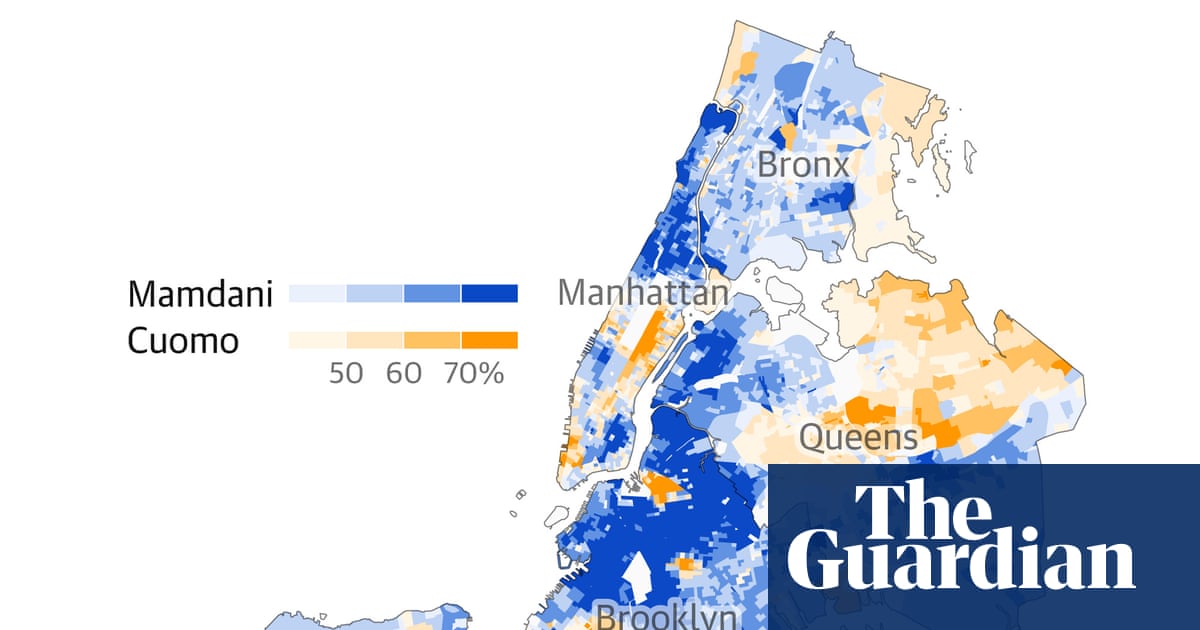 Where the vote for Mamdani was strongest in New York City