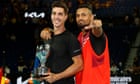 Kyrgios and Kokkinakis secure doubles title to cap remarkable Australian Open campaign