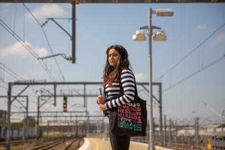 Woman on Sydney train platform for the The Sexism in the City report