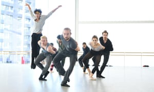 ENB's dancers rehearse Stina Quagebeur's Take Five Blues, one of the works premiered in the forthcoming Sadlers Wells show