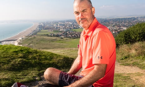 Jon Cooper, who was furloughed in march 2020, at Seaford Golf Club in East Sussex. 