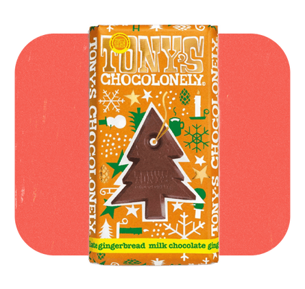 Tony’s Chocolonely Milk Chocolate Gingerbread 180g