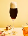 Black velvet cocktail.
