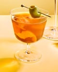Cynar and wine cocktail.
