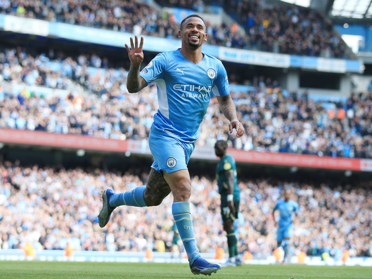 Gabriel Jesus Scores Four As Manchester City Romp To 5 1 Win Over Watford Premier League The Guardian Gabriel Jesus Scores Four As Manchester City Romp To 5 1 Win Over Watford Premier League The Guardian