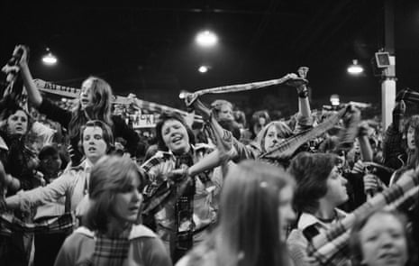 Fans at Bay City Rollers concert at King's Hall, Belle Vue, Manchester: Friday 23 May 1975.