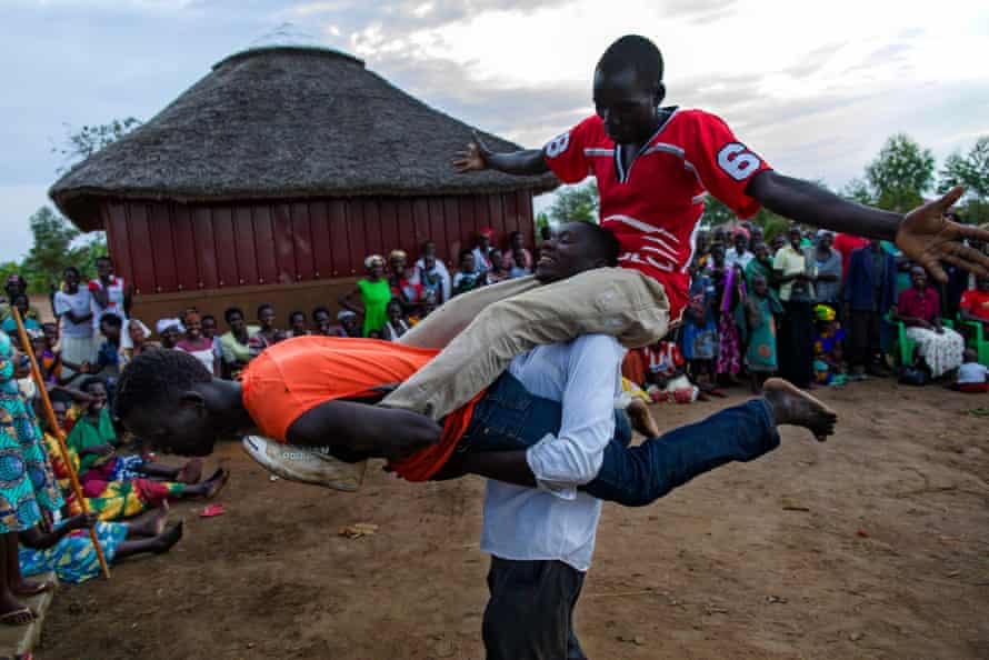 Okere City’s kick-boxing team put on a show.