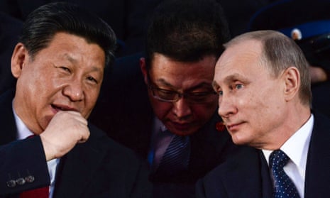 Russia's president Vladimir Putin (R) and his Chinese counterpart Xi Jinping (L).