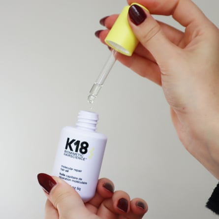 K18 molecular repair hair oil.