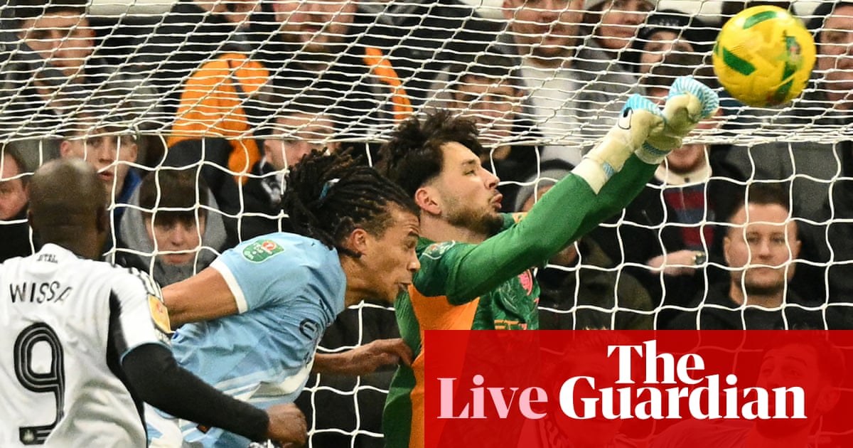 Newcastle United v Manchester City: Carabao Cup semi-final first leg – live