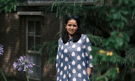 Dr Krati Garg in her garden at home