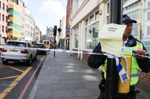 Borough high street cordoned off by police