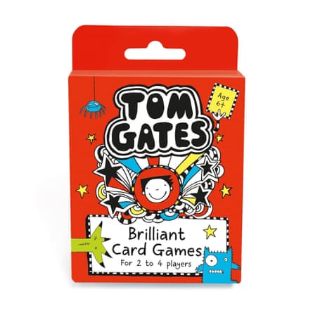 University Games Tom Gates Truly Awesome Card Games Set (U08544), Red, Blue, Yellow