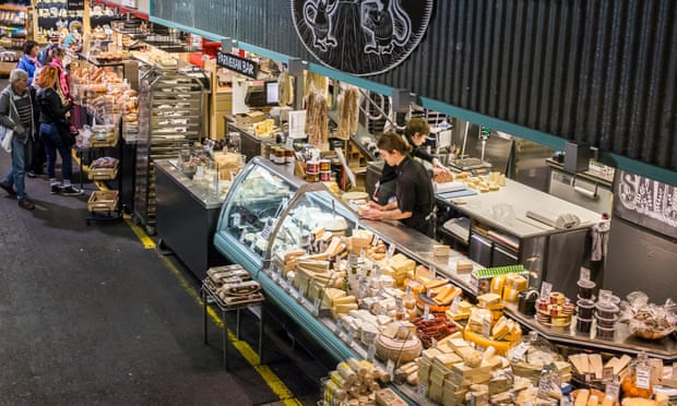 A cheese shop in the Adelaide central market.
