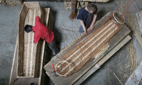 Willow coffins are among the options for a greener burial.