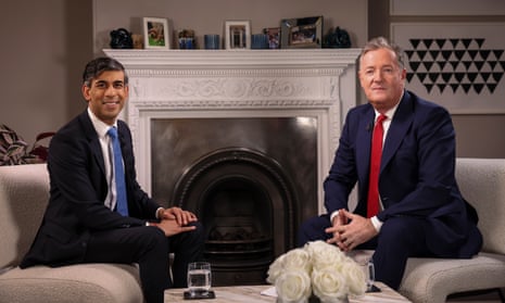 The longest hour: Piers Morgan's excruciating 'interview' with Rishi Sunak | John Crace | The Guardian