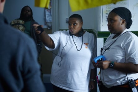 ‘I just wanted to see myself on screen’ … Gharoro-Akpojotor on the set of Dreamers.