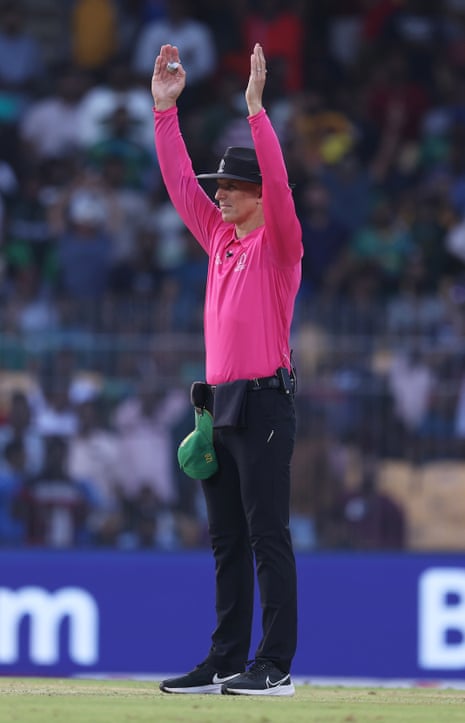 Alex Wharf is one of today’s umpires.