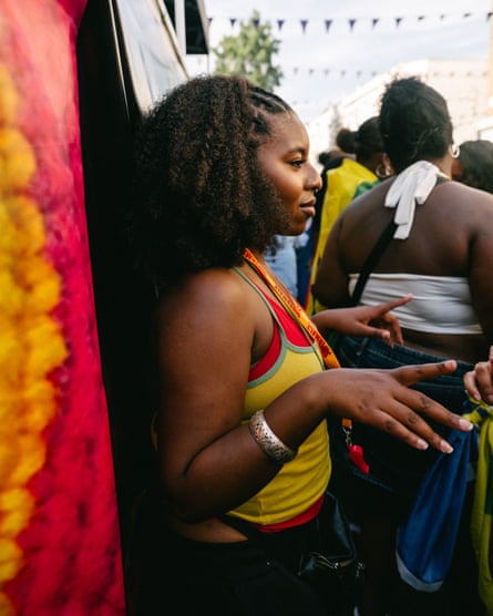 A dancer catching the beat at Different Strokes on Monday