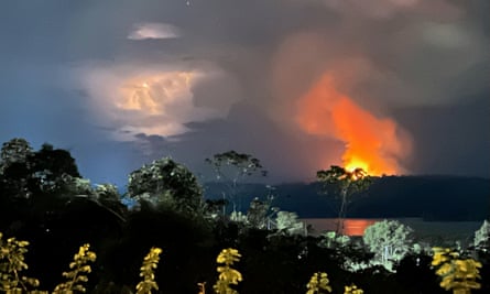 A fire in Altamira national forest