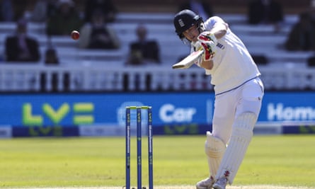 Harry Brook batting for England against Ireland on 2 June.